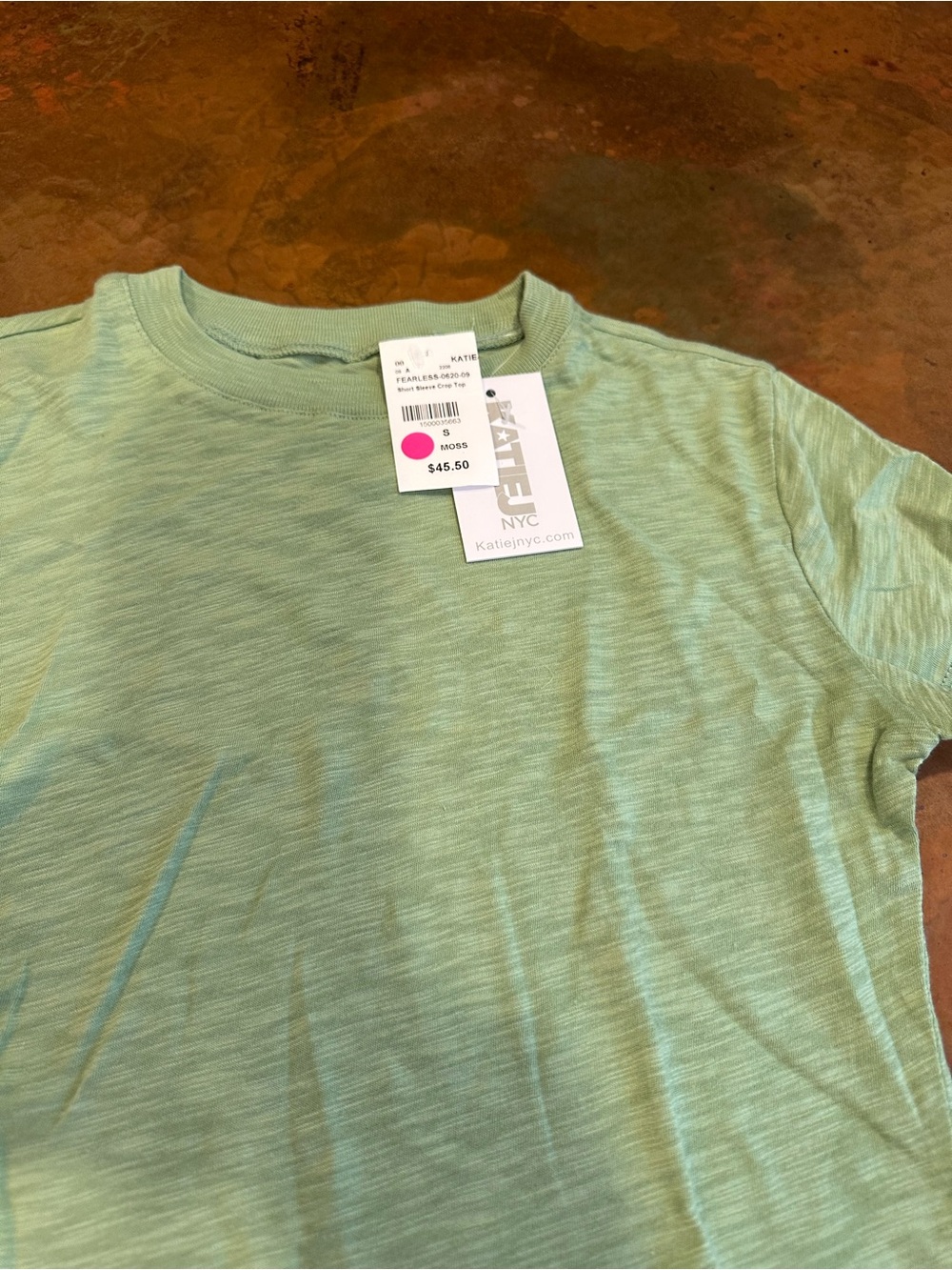New! Katie J NYC kids Light Short Sleeve Crew Tee